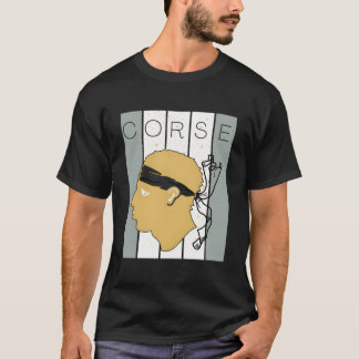 Corse Corsu Corssica 2B Head De Maure Corsica Fran T-Shirt