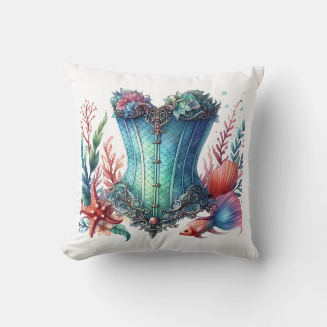 Corset Mermaid Kissen (Vorderseite)