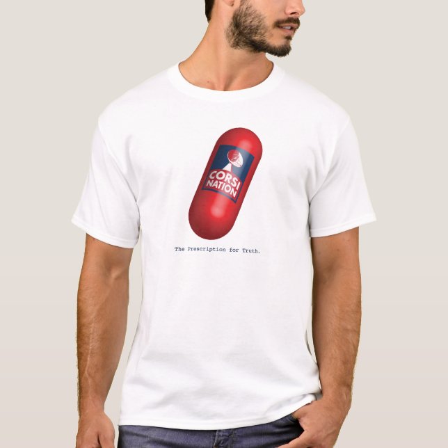 Corsi Nation Red Pill White Shirt (Vorderseite)