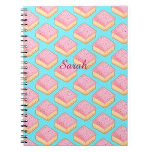 Cortadillo Mexican Pink Pan Dulce Cake Notizblock