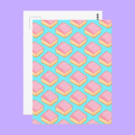 Cortadillo Mexican Pink Pan Dulce Cake Postkarte