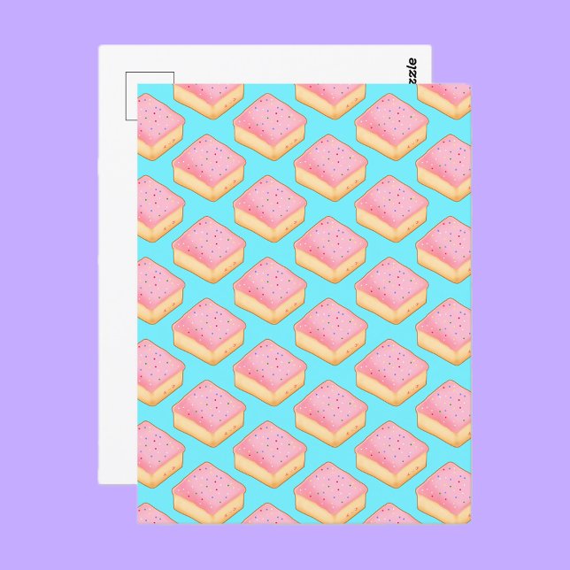 Cortadillo Mexican Pink Pan Dulce Cake Postkarte (Von Creator hochgeladen)