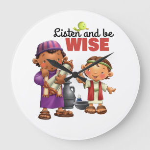 Corte Bible verse enfants horloge
