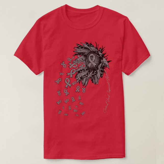Cortical Visuell Impairness Awareness Sunflower ri T-Shirt (Design vorne)