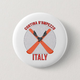 Cortina d’Ampezzo, Italien Button