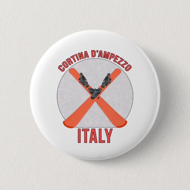 Cortina d’Ampezzo, Italien Button (Vorderseite)