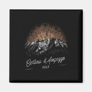 Cortina D'ampezzo Berge Italien Wandern im Freien  Magnet