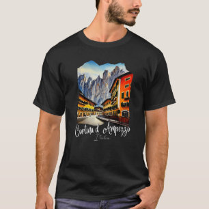 Cortina d'Ampezzo Dolomiti Malerei Cortina d'Ampe T-Shirt