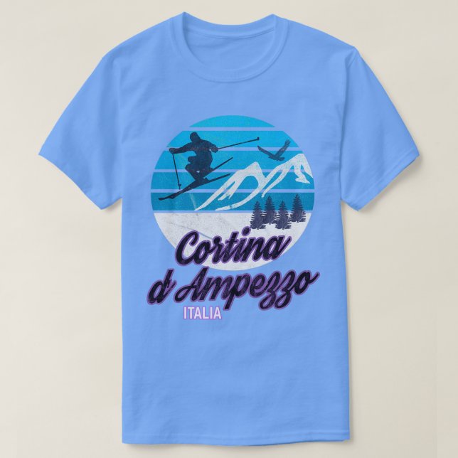 Cortina dAmpezzo Dolomiti Superski Italien Italia  T-Shirt (Design vorne)