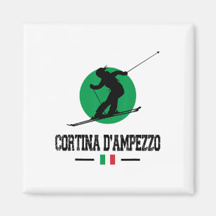 Cortina D'ampezzo Italien Ski Resort Alps Italien  Magnet