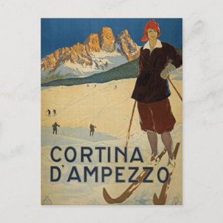 Cortina D'Ampezzo Italien Vintage Postkarte