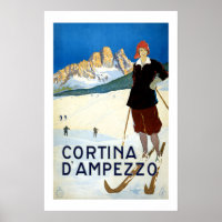 Cortina Italien Vintage Travel