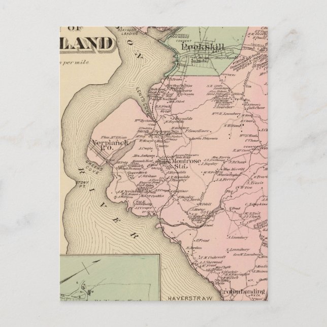 Cortland, Croton Landing, New York Postkarte (Vorderseite)