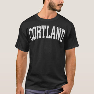 Cortland New York NY Vintag Athletic Sports Design T-Shirt