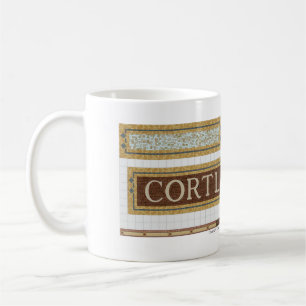 Cortlandt St.-Untergrundbahnmosaik Kaffeetasse