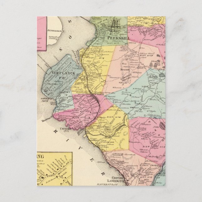 Cortlandt, Stadt Postkarte (Vorderseite)