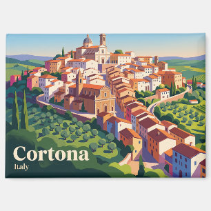 Cortona, Toskana, Italien Magnet