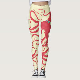 Cortopus auf Creme - Leggings