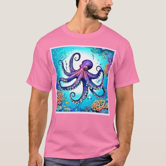 Cortopus Glow Design T-Shirt (Vorderseite)