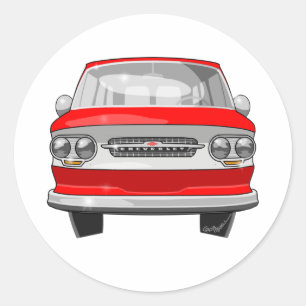 Corvair 1964 Greenbrier Runder Aufkleber