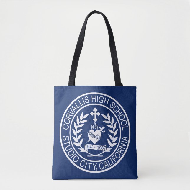 Corvallis Highschool Kalifornien-Logo-Emblem Tasche (Vorderseite)