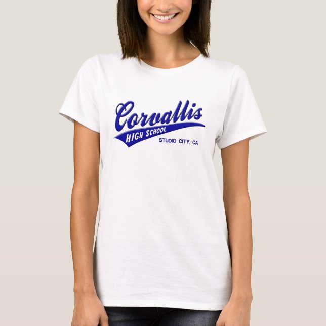 Corvallis Highschool Studio-Stadt Kalifornien T-Shirt (Vorderseite)