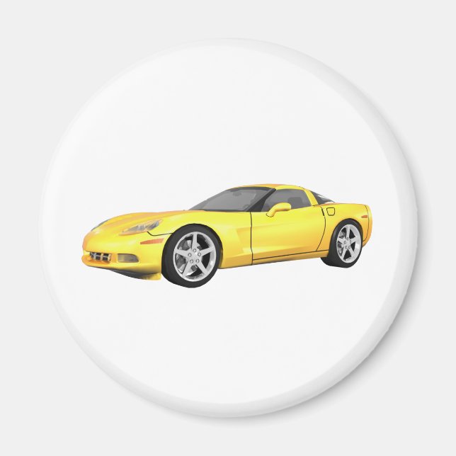 Corvette 2008: Sportwagen: Gelb Fertig: Magnet (Vorne)