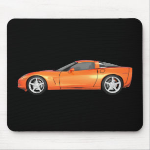 Corvette 2008: Sportwagen: Orange Fertig: Mousepad