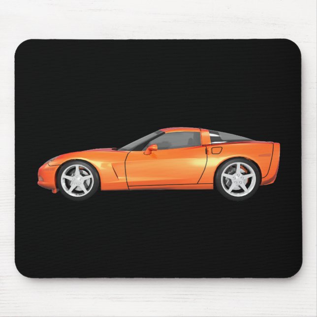 Corvette 2008: Sportwagen: Orange Fertig: Mousepad (Vorne)