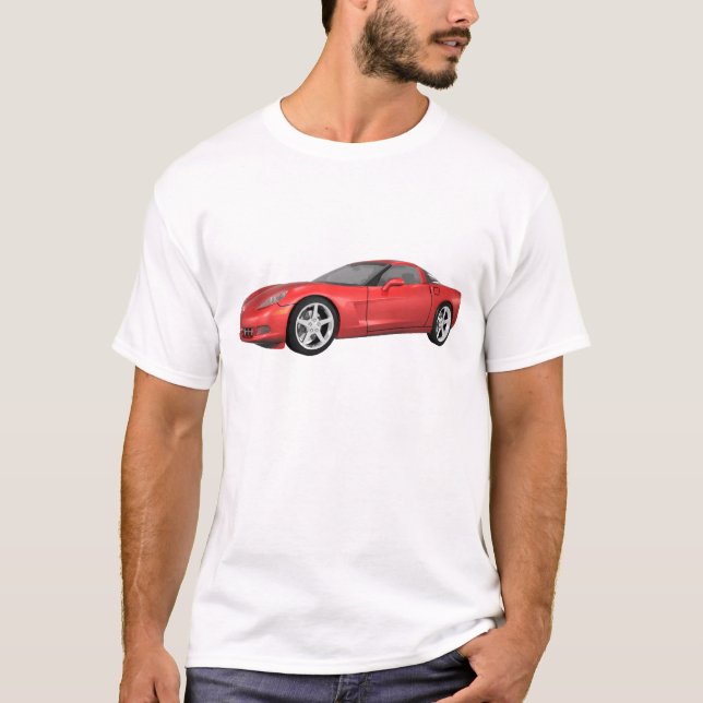 Corvette 2008: Sportwagen: Red Finish: T-Shirt (Vorderseite)