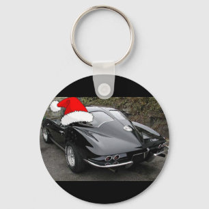 Corvette Black Split Window/Christmas Schlüsselanhänger