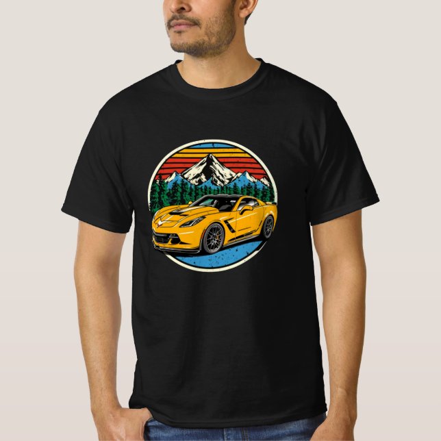 Corvette c7 Auto T-Shirt (Vorderseite)