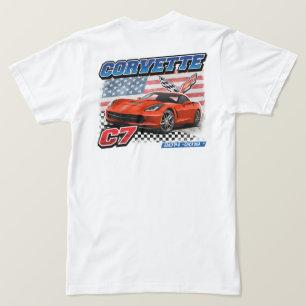 Corvette C7 - T - Shirt für Männer auf zwei Seiten