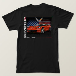 Corvette C7 - T - Shirt für Männer auf zwei Seiten