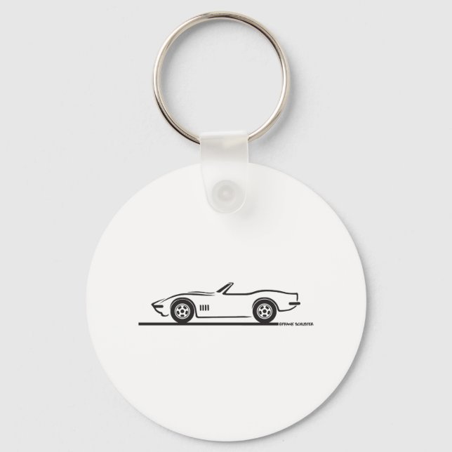 Corvette Convertible 1968-69 Schlüsselanhänger (Vorderseite)