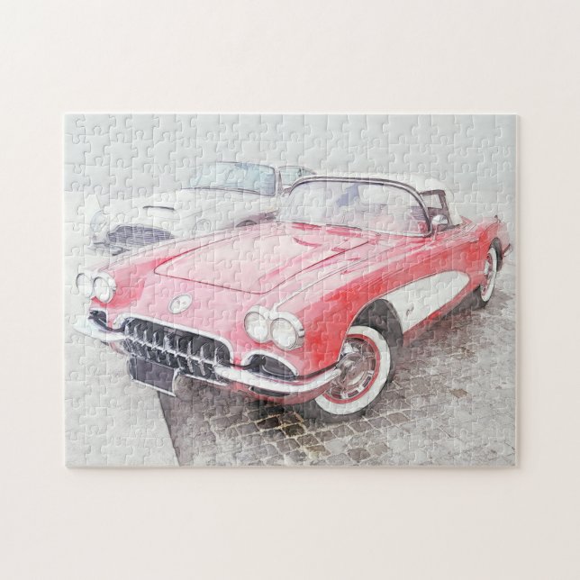 Corvette-Digitalmalerei (Horizontal)