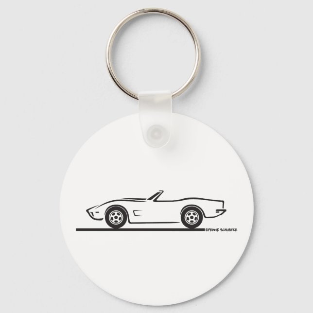 Corvette-Konvertible 1973 Schlüsselanhänger (Vorderseite)