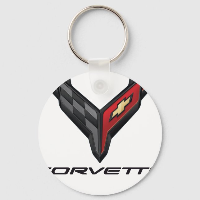 Corvette-Logo2 Schlüsselanhänger (Vorderseite)