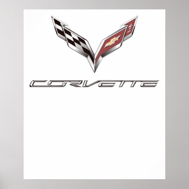Corvette-Logo Poster (Vorne)