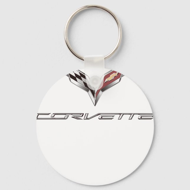 Corvette-Logo Schlüsselanhänger (Vorderseite)