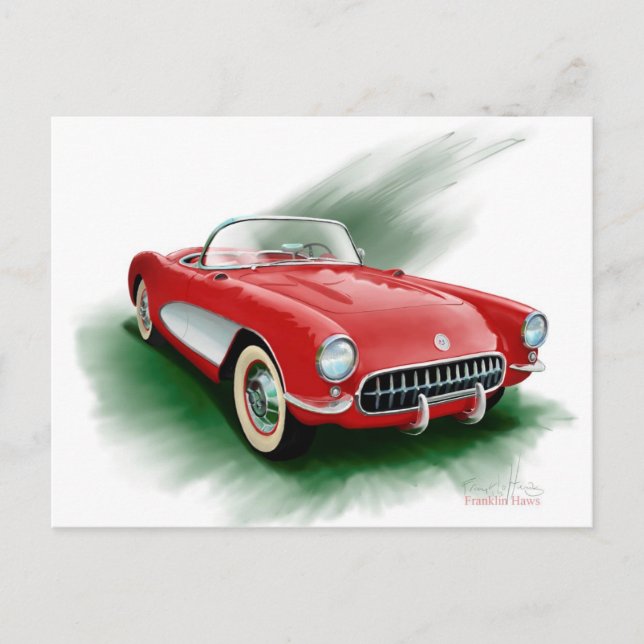 Corvette Postkarte (Vorderseite)