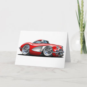 Corvette Red Car Karte