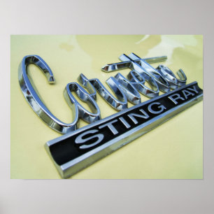 Corvette Sting Ray Poster