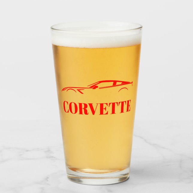 Corvette Trinkglas Glas (Vorne (Gefüllt))