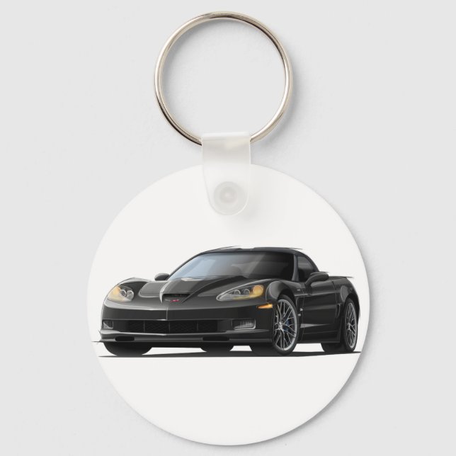 Corvette ZR1 Black Car Schlüsselanhänger (Vorderseite)