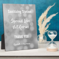 Corvid Wedding Signs Personalisiert Plaque