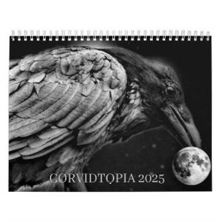 Corvidtopia Raven 2025 Wandkalender