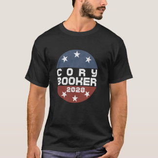 Cory Booker 2028 Kampagne Wahl Patriotischer Kreis T-Shirt
