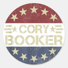 Cory Booker Filibuster New Jersey Stolz auf Cory B Runder Aufkleber