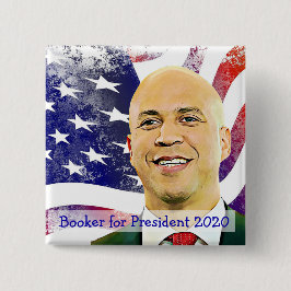 Cory Booker für die US-Präsidentschaftswahl 2020 Button